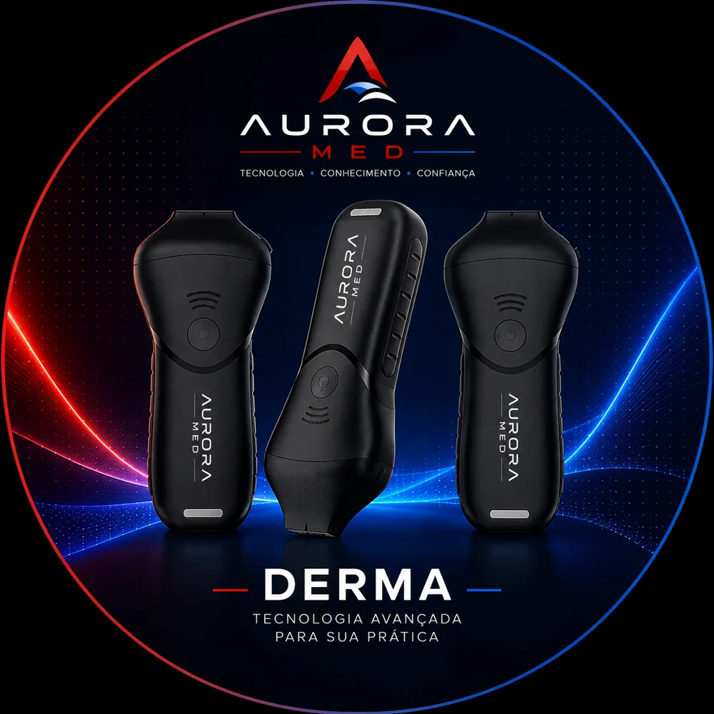 Os três modelos da linha Derma da Aurora Med — Derma 10, Derma 16 e Derma 18.